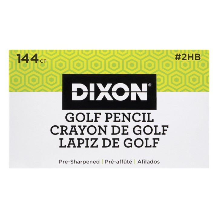 Dixon® Golf/Compass Pencils, 3.5", Box of 144