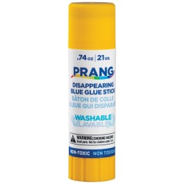Prang® Washable Glue Stick, Blue, .74 Oz, Single