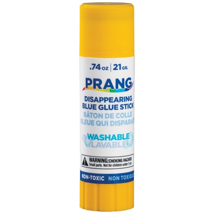 Prang® Washable Glue Stick, Blue, .74 Oz, Single