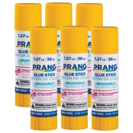 Prang® Washable Glue Stick, 1.27 oz, Pack of 6