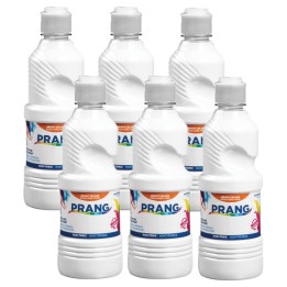 Prang® Ready-to-Use Tempera Paint, White, 16 oz, Pack of 6