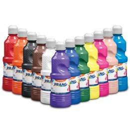 Prang® Tempera Paint Set, Assorted Colors, 16 oz Bottles, Set of 12