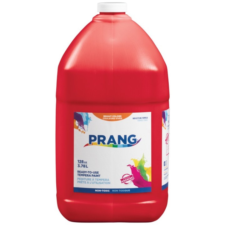 Prang® Ready-to-Use Tempera Paint, Red, 1 Gal