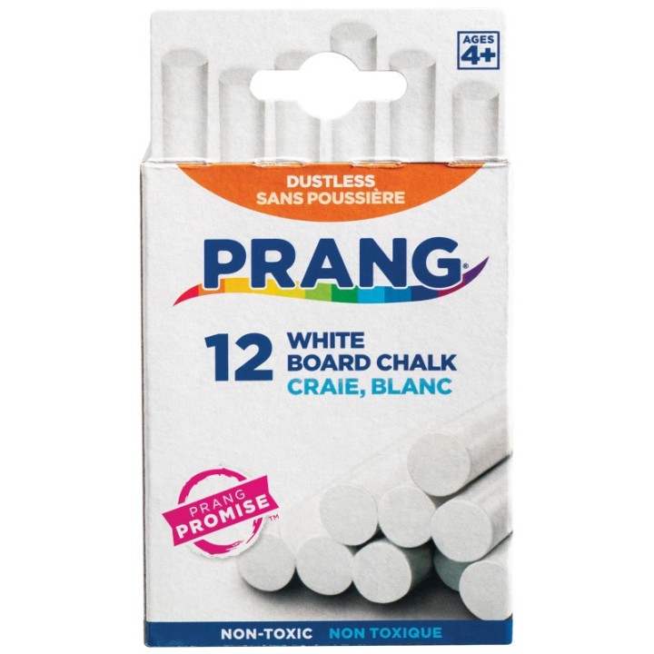 Prang® Hygieia® Chalkboard Chalk, White, 12 Ct