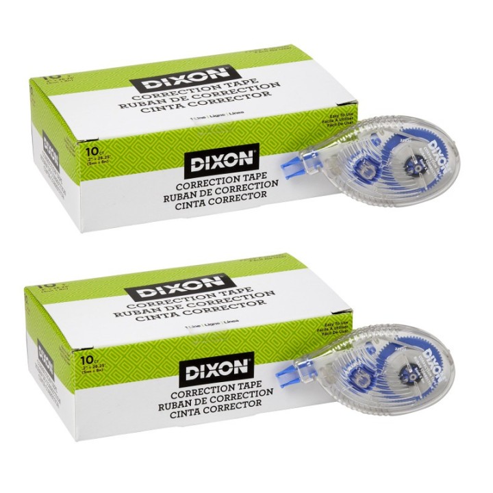 Dixon® Correction Tape, 1 Line, 10 Per Pack, 2 Packs
