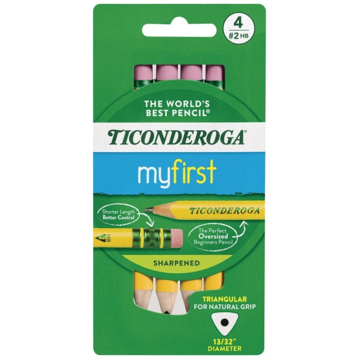 Ticonderoga® My First® Short Pencils, Pack of 4