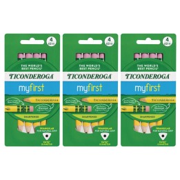 Ticonderoga® My First® Short Pencils, 4 Per Pack, 3 Packs