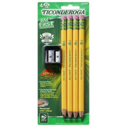 Ticonderoga® My First Pencils, Sharpened, Pack of 4