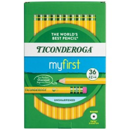 Ticonderoga® My First Ticonderoga® Pencil with Eraser, 36 Count