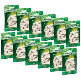 Ticonderoga® Wedge Cap Erasers, White, 25 Per Pack, 12 Packs