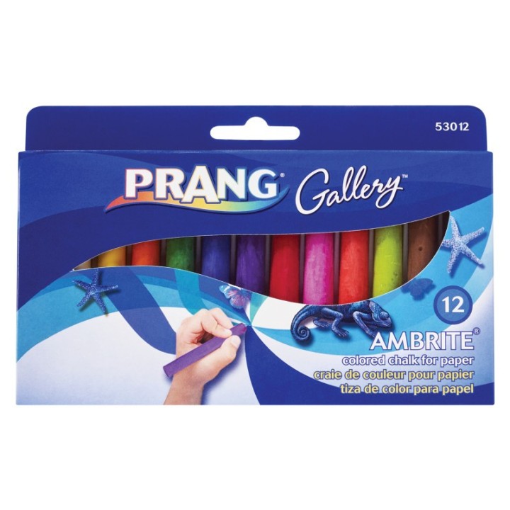 Prang® Ambrite™ Paper Chalk, 12 colors