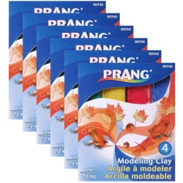 Prang® Modeling Clay, Assorted, 1 lb. Per Pack, 6 Packs