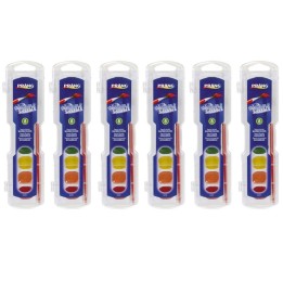 Prang® Semi-Moist Washable Watercolor Set, 8 Colors Per Set, 6 Sets