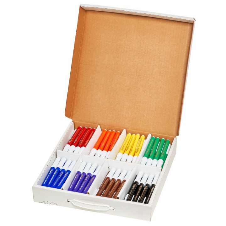 Prang® Art Markers, Washable Master Pack, 8 Colors, 96 Markers