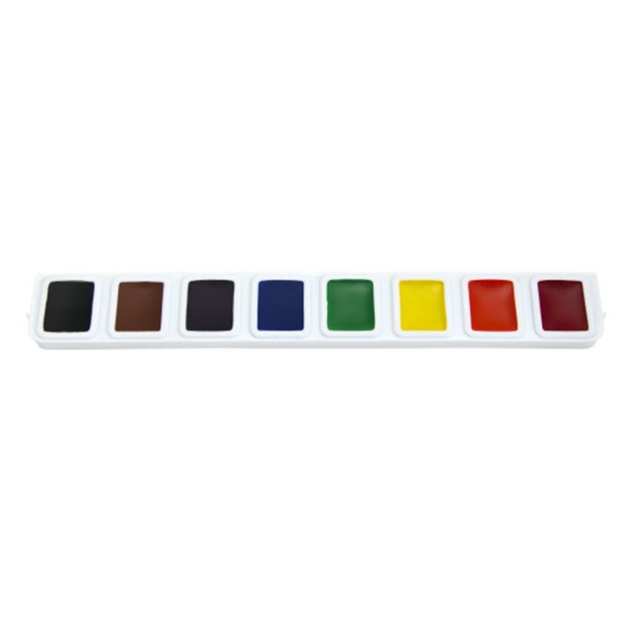 Prang® Half Pan Watercolor Refill Tray, 8 Colors, 3 Trays