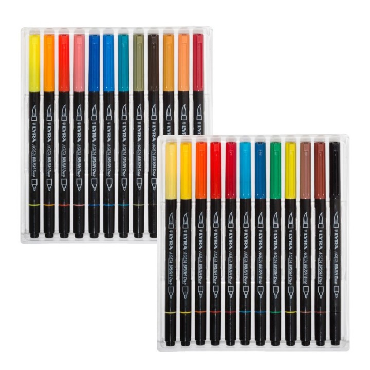Lyra® Aqua Brush Duo Art Markers, 24 Colors