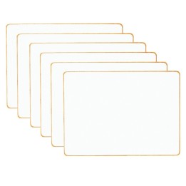 Dowling Magnets® Double-sided Magnetic Dry-Erase Board, Blank, Pack of 6