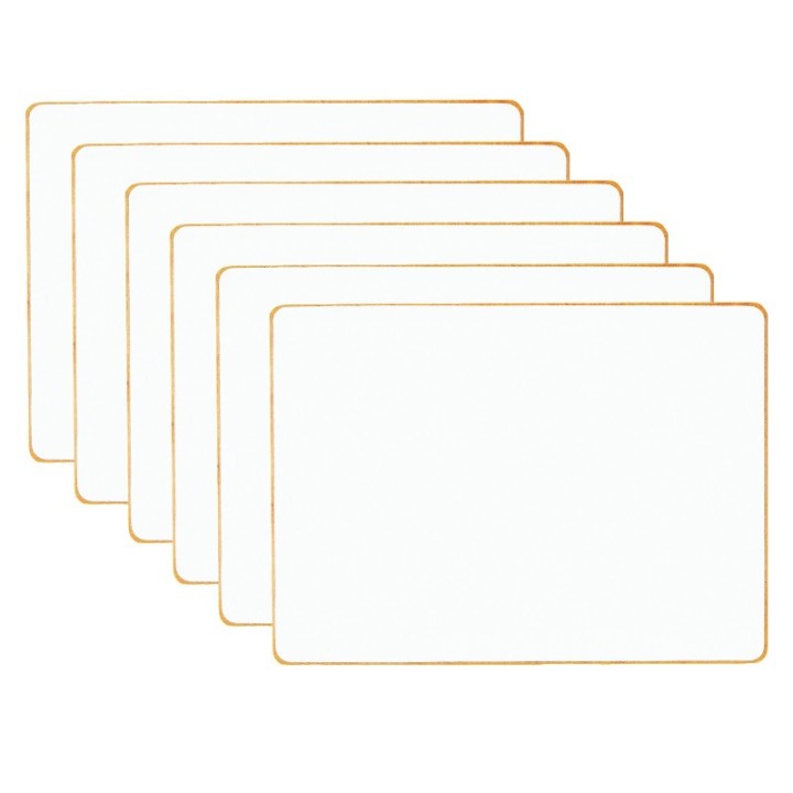 Dowling Magnets® Double-sided Magnetic Dry-Erase Board, Blank, Pack of 6