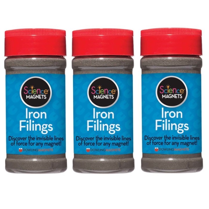 Dowling Magnets® Iron Filings, 12 oz. Per Jar, 3 Jar