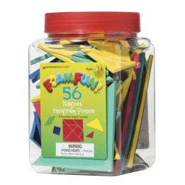 Dowling Magnets® Foam Fun!™ Magnet Tangrams Pieces, Pack of 56