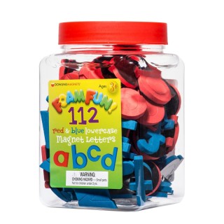 Dowling Magnets® Foam Fun Lowercase Red & Blue Magnet Letters, Set of 112