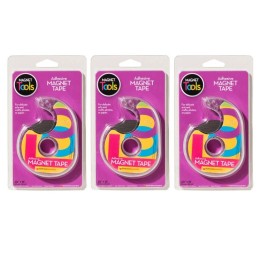 Dowling Magnets® Magnet Tape in Dispenser, 3/4" x 25', Pack of 3