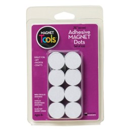Dowling Magnets® Adhesive Magnet Dots, 3/4" Diameter, Pack of 100
