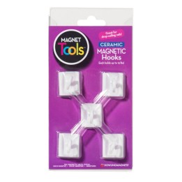 Dowling Magnets® Ceramic Ceiling Hooks, Pack of 5