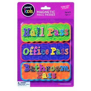 Dowling Magnets® Magnetic Hall Pass, Set of 3