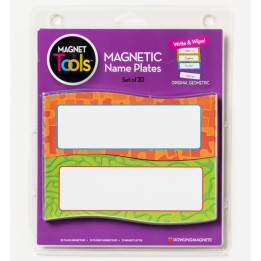 Dowling Magnets® Magnetic Name Plates, Pack of 20