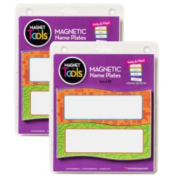 Dowling Magnets® Magnetic Name Plates, 20 Per Pack, 2 Packs