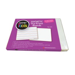 Dowling Magnets® Magnetic Dry-Erase Lined & Blank Board, Set of 5