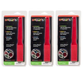 Dowling Magnets® Magnetic Wand & 20 Magnetic Counting Chips, 3 Sets