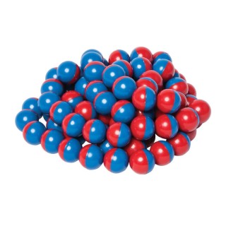 Dowling Magnets® North/South Magnet Marbles (Red/Blue), Set of 100