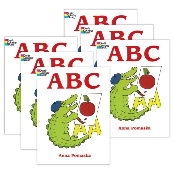 Dover Coloring Book ABC Coloring Book, Pack of 6