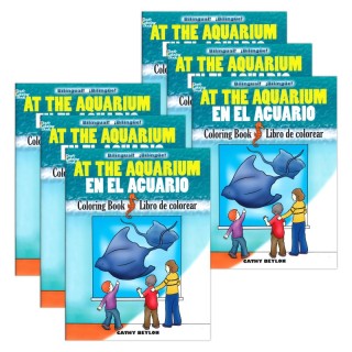 Dover Coloring Book At The Aquarium Coloring Book, Pack of 6