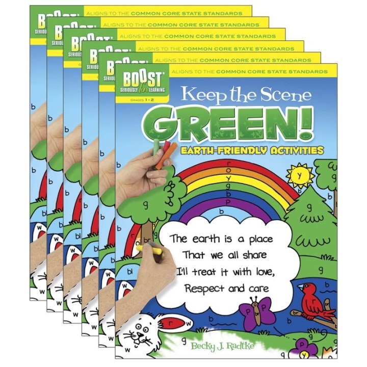 BOOST™ Keep the Scene Green!: Earth-Friendly Activities, Pack of 6