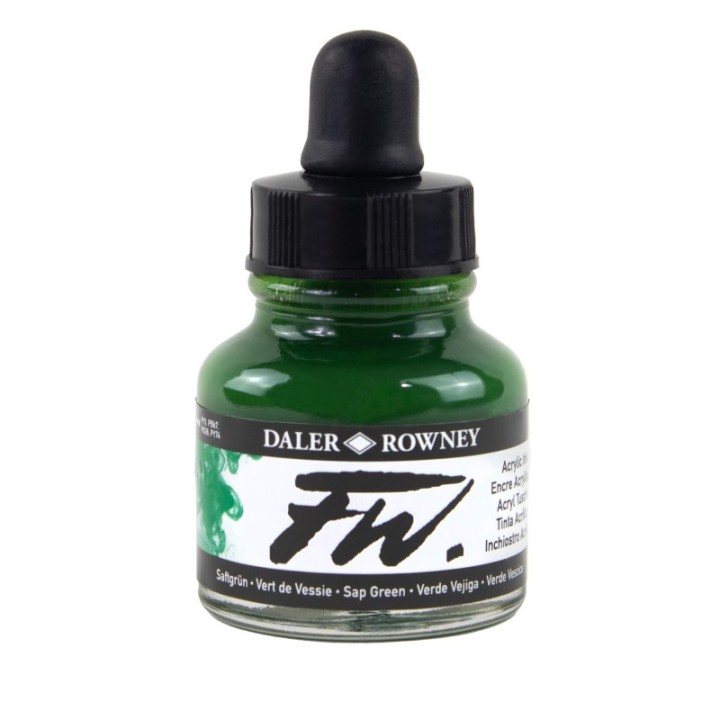Daler-Rowney FW Acrylic Ink, Sap Green, 29.5ml, 1 Count