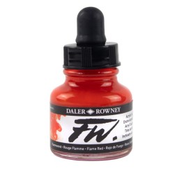 Daler-Rowney FW Acrylic Ink, Flame Red, 29.5ml, 1 Count