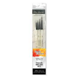 Daler-Rowney Simply Simmons Dot the Eyes Brush Set, 4 Pieces