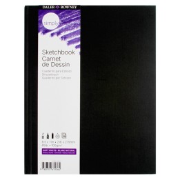 Daler-Rowney Simply... Sketchbook, Soft White, 110 Sheet, 8.5x11 inch, 1 Count