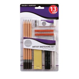 Daler-Rowney Simply... Sketching Pencils Set, 13 Pieces