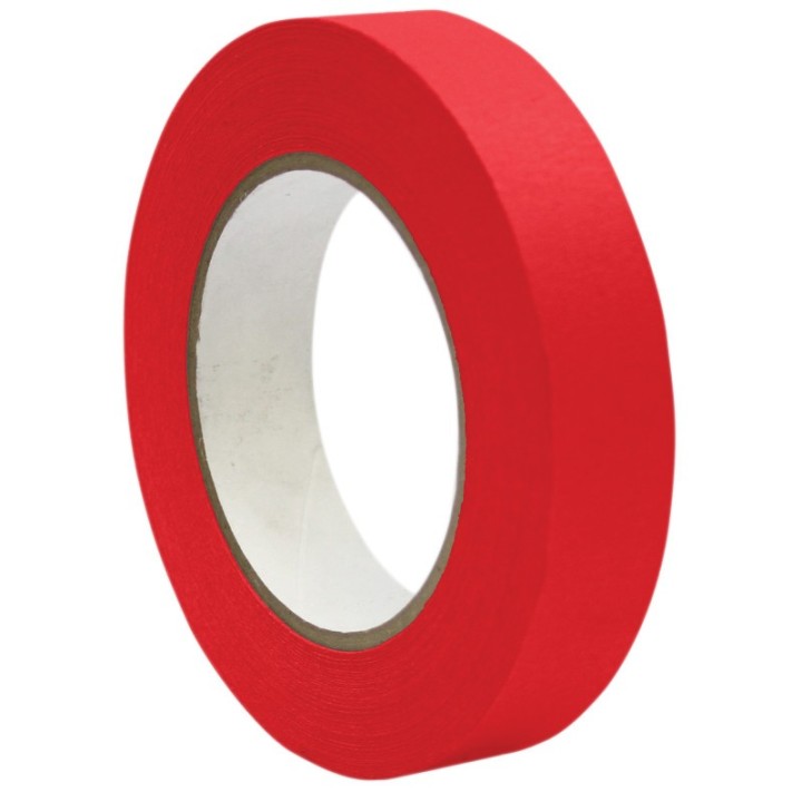 DSS Distributing Premium Grade Masking Tape, 1" x 55 yds, Red