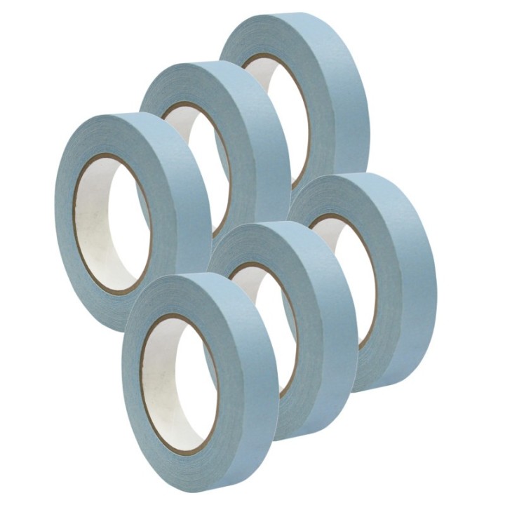 DSS Distributing Premium Grade Masking Tape, 1" x 55 yds, Light Blue, 6 Rolls