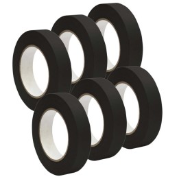 DSS Distributing Premium Grade Masking Tape, 1" x 55 yards, Black, 6 Rolls