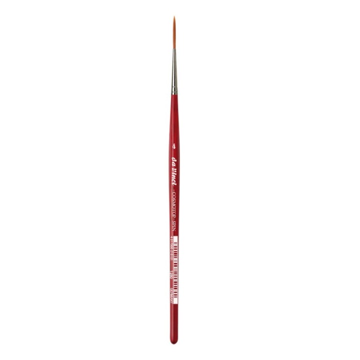 da Vinci COSMOTOP-SPIN Rigger Brush, Synthetic, Acrylic & Watercolor, Pointed Liner, Series 5880, Size 4
