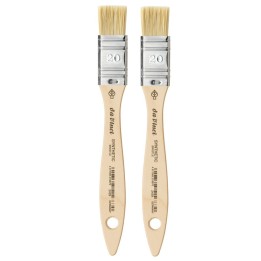 da Vinci SYNTHETIC Mottler Brush, Natural Hog, Acrylic & Oil, Flat, Series 2429, Size 20, Pack of 2