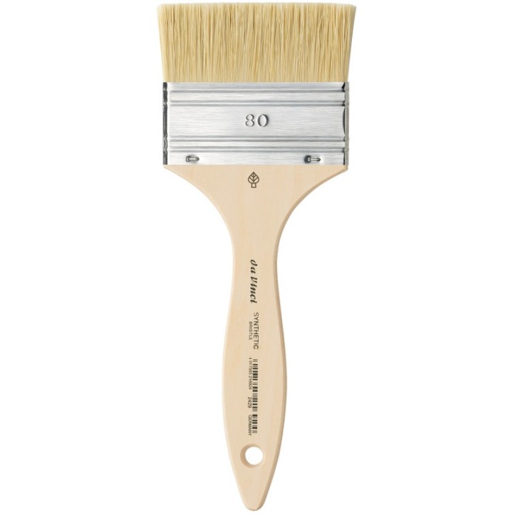 da Vinci SYNTHETIC Mottler Brush, Natural Hog, Acrylic & Oil, Flat, Series 2429, Size 80