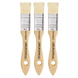 da Vinci MAESTRO2 Mottler Brush, Natural Bristle, Acrylic & Oil, Flat, Series 2475, Size 20, Pack of 3