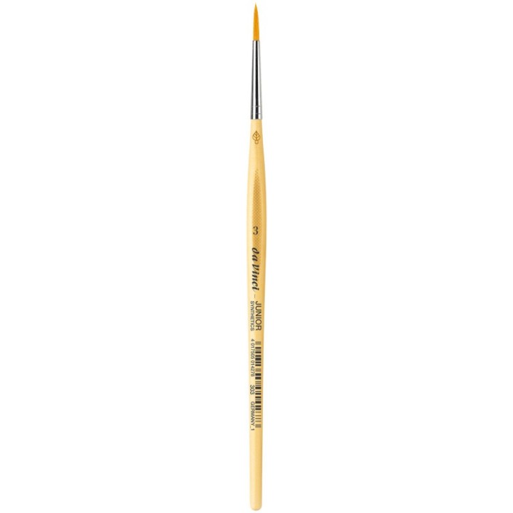 da Vinci JUNIOR Synthetics Student Brush, Synthetic, Tempera, Round, Series 303, Size 3